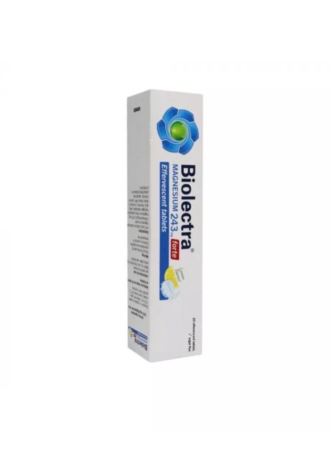 أقراص بيوليكترا ماغنيسيوم فورتي الفوارة 243 ملغ، 20 قرصًا